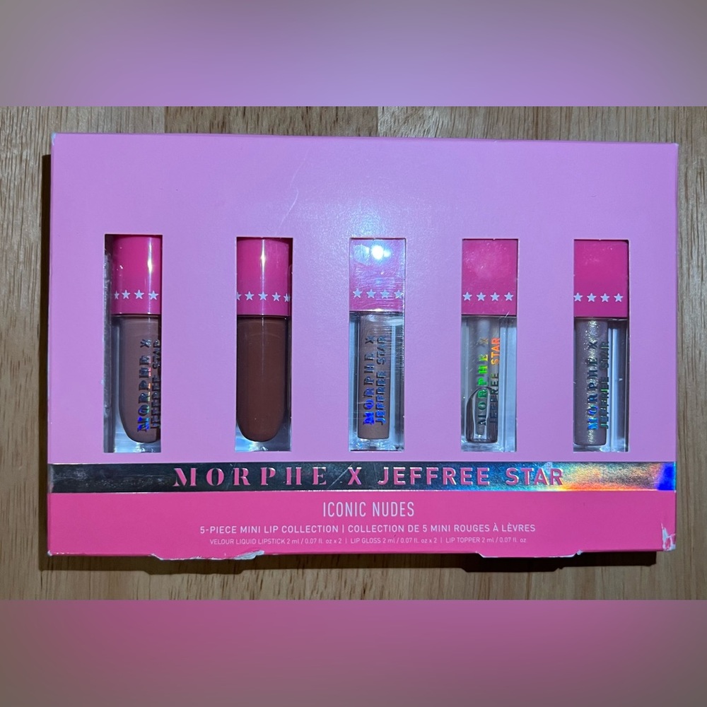Morphe X Jeffree Star iconic nudes lip collection. New.